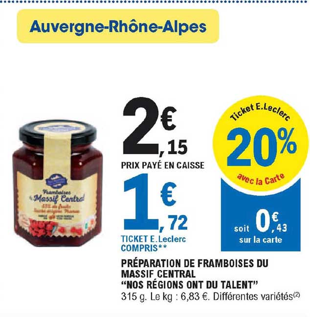 préparation de framboises du massif central "nos régions ont du talent"