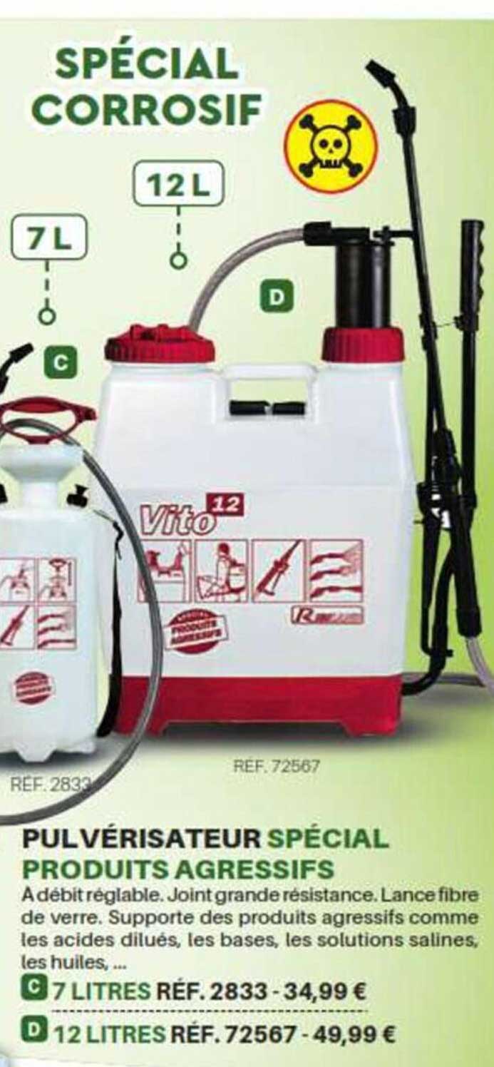 pulvérisateur spécial produits agressifs