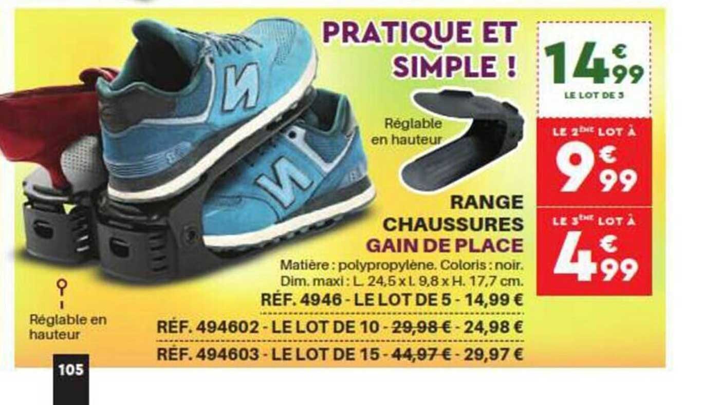 range chaussures gain de place