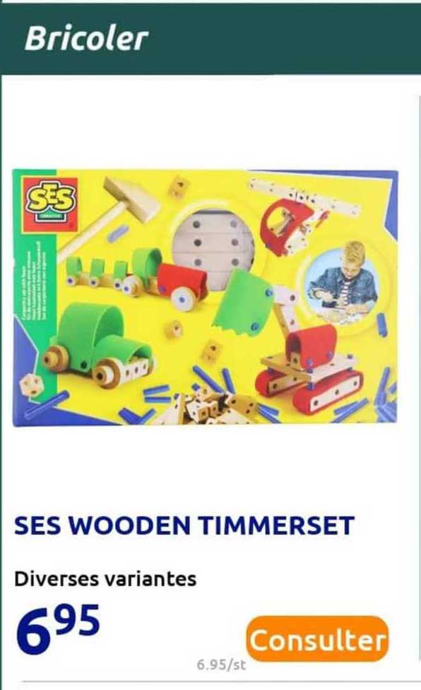 ses wooden timmerset