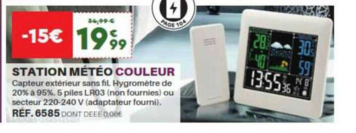 station météo couleur