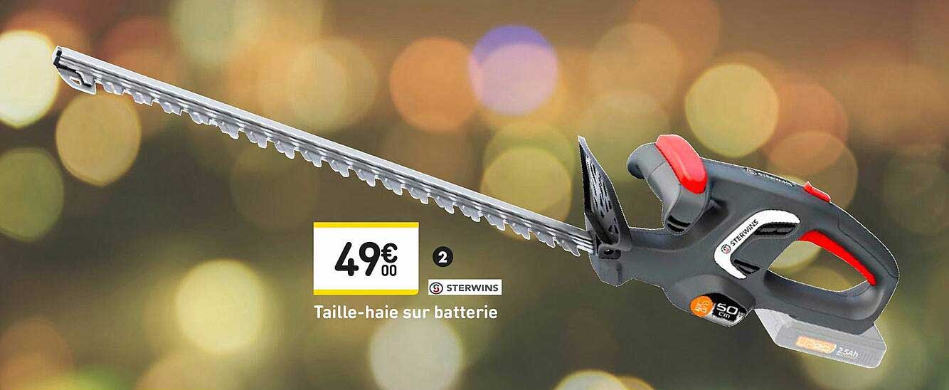 taille-haie sur batterie sterwins
