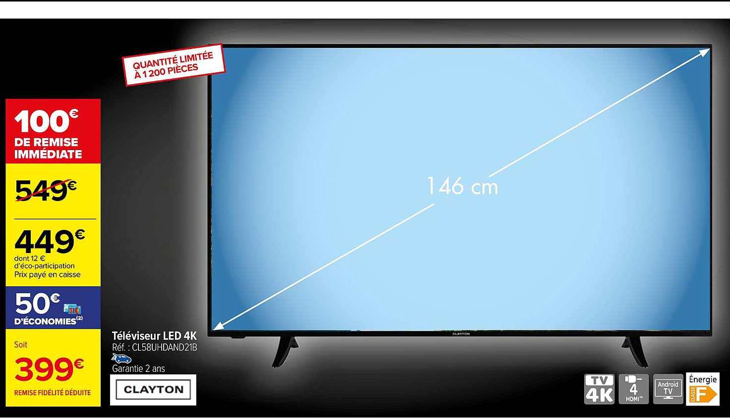 Téléviseur Led 4k Clayton