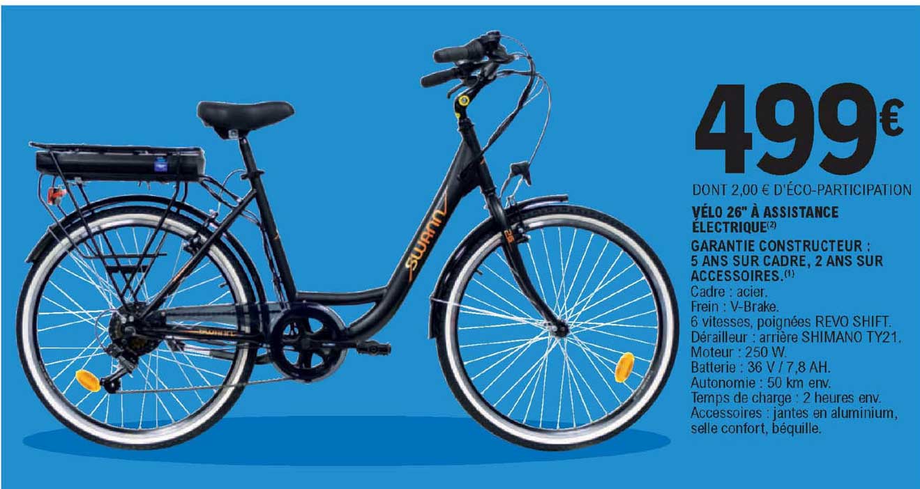 vélo 26" à assistance électrique