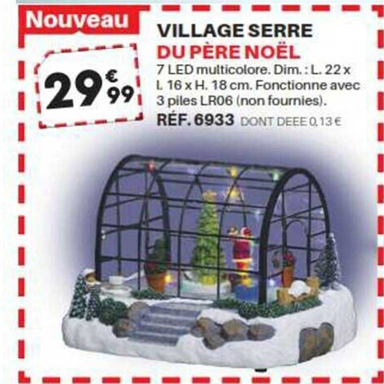 village serre du père noël