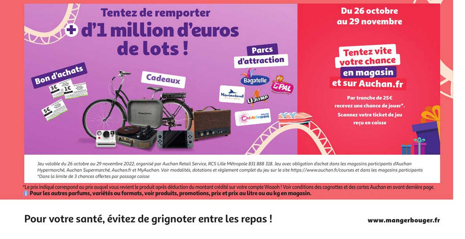 + d'1 million d'euros de lots !