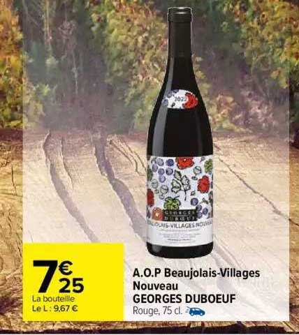 a.o.p. beaujolais-villages nouveau georges duboeuf