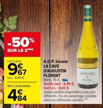 a.o.p. savoie la cave d'augustin florent