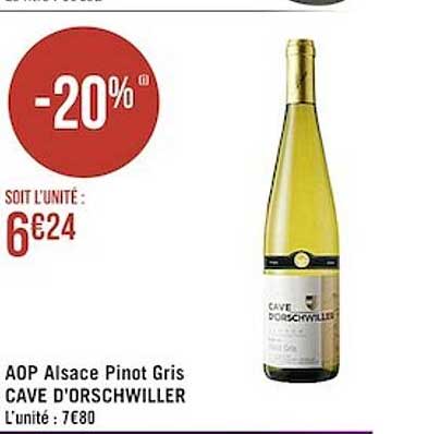 aop alsace pinot gris cave d'orschwiller