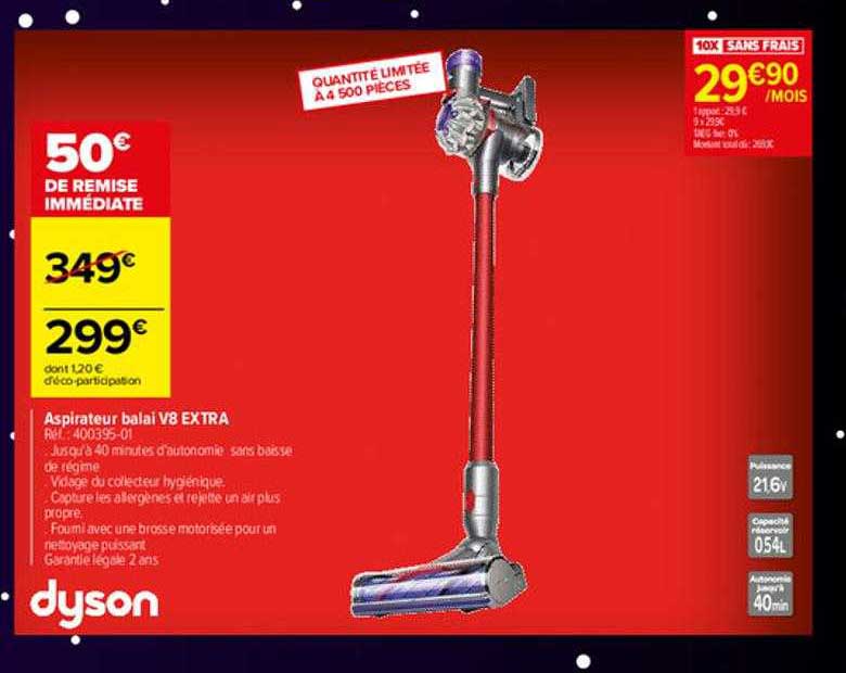 Aspirateur Balai V8 Xtra Dyson