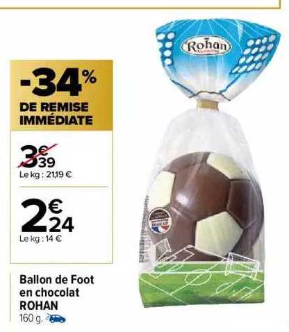 ballon de foot en chocolat rohan