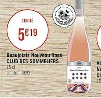 beaujolais nouveau rosé club des sommeliers