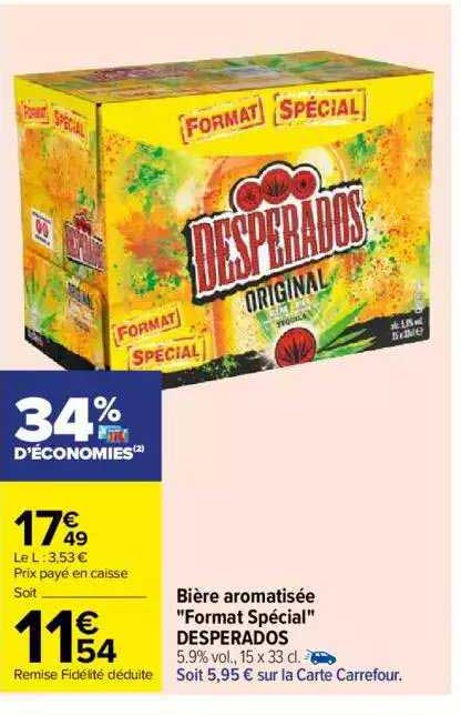 bière aromatisée "format spécial" desperados