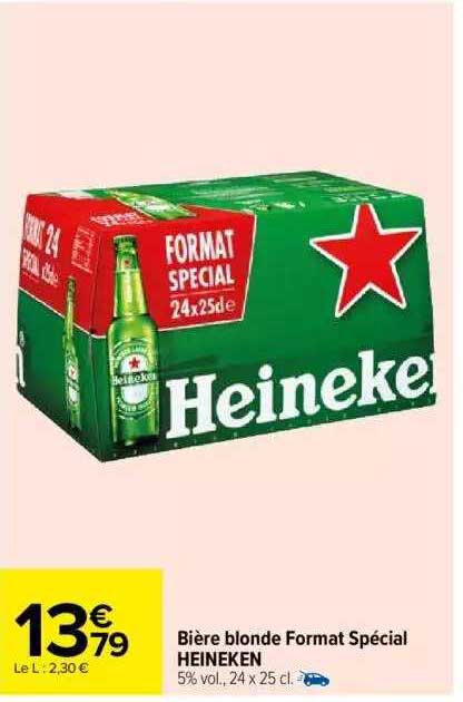 bière blonde format spécial heineken