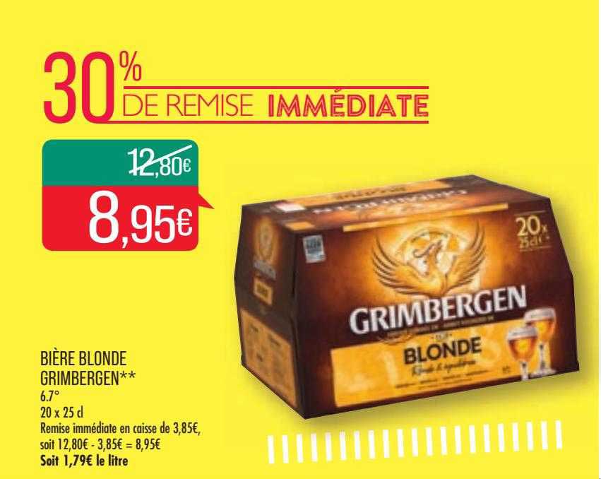 Bière Blonde Grimbergen**