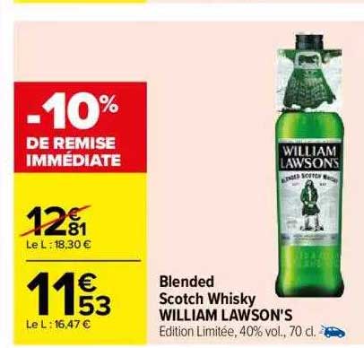 blended scotch whisky william lawson's