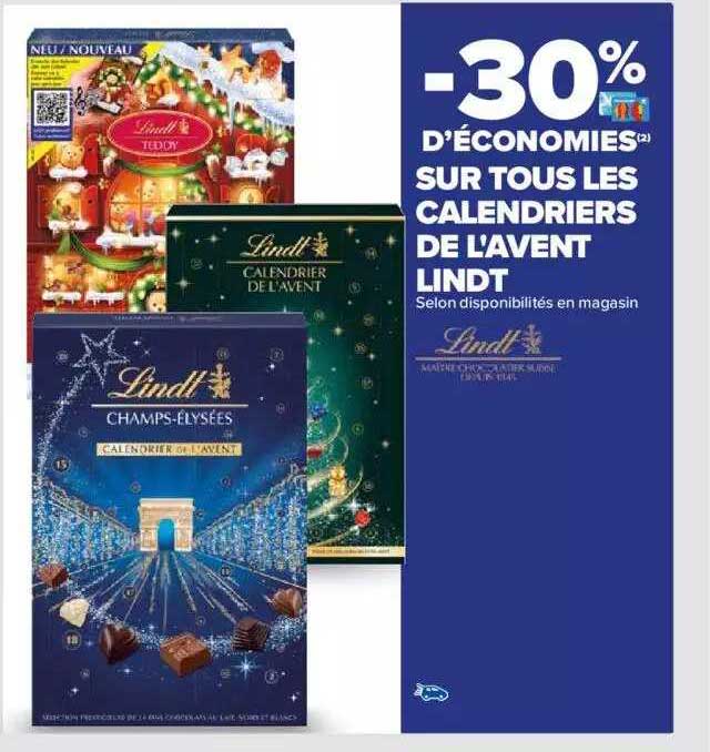 calendriers de l'avent lindt