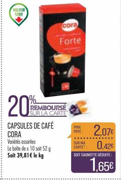 Capsules De Café Cora