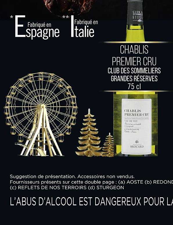 Chablis Premier Cru Club Des Sommeliers Grandes Réserves