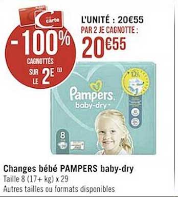 changes bébé pampers baby-dry