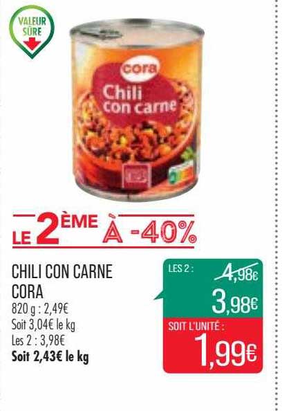 chili con carne cora