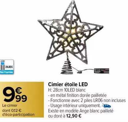 cimier étoile led