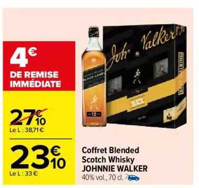 coffret blended scotch whisky johnnie walker