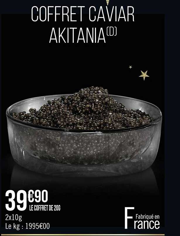 coffret caviar akitania