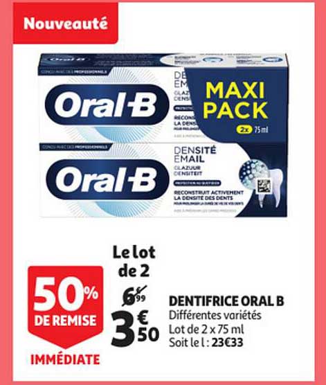 dentifrice oral b
