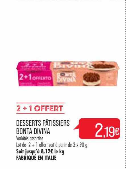 desserts pâtissiers bonta divina
