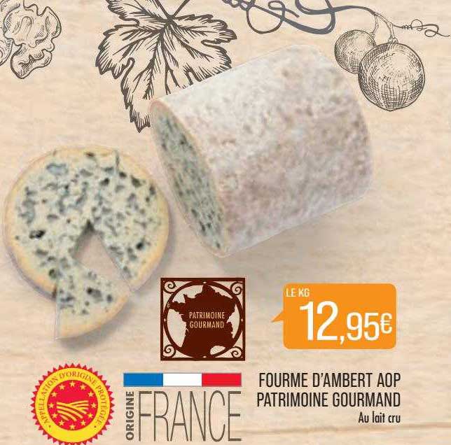 fourme d'ambert aop patrimoine gourmand