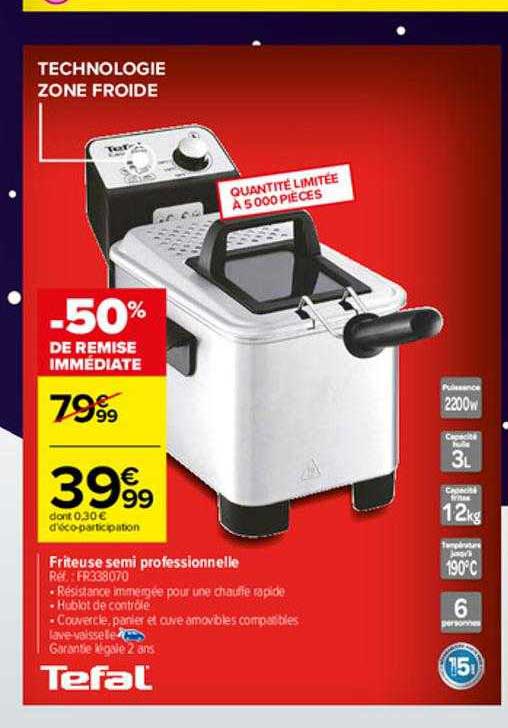 friteuse semi professionnelle tefal