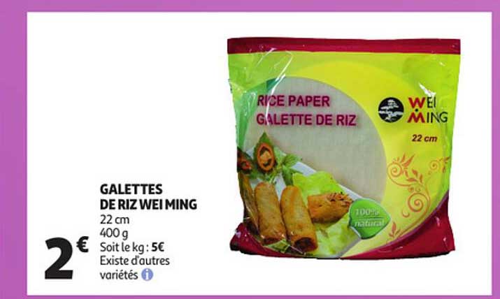 galettes de riz wei ming