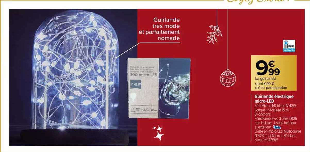 guirlande électrique micro-led