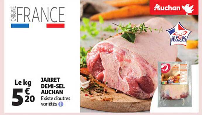 jarret demi-sel auchan