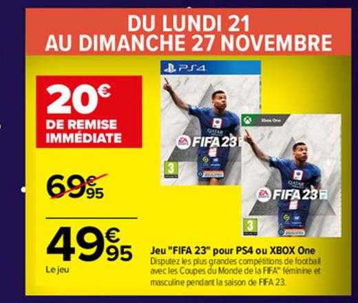 jeu "fifa 23" pour ps4 ou xbnox one