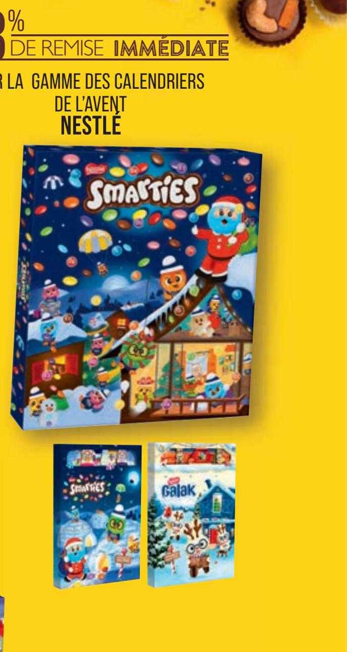 la gamme des calendriers de l'avent nestlé