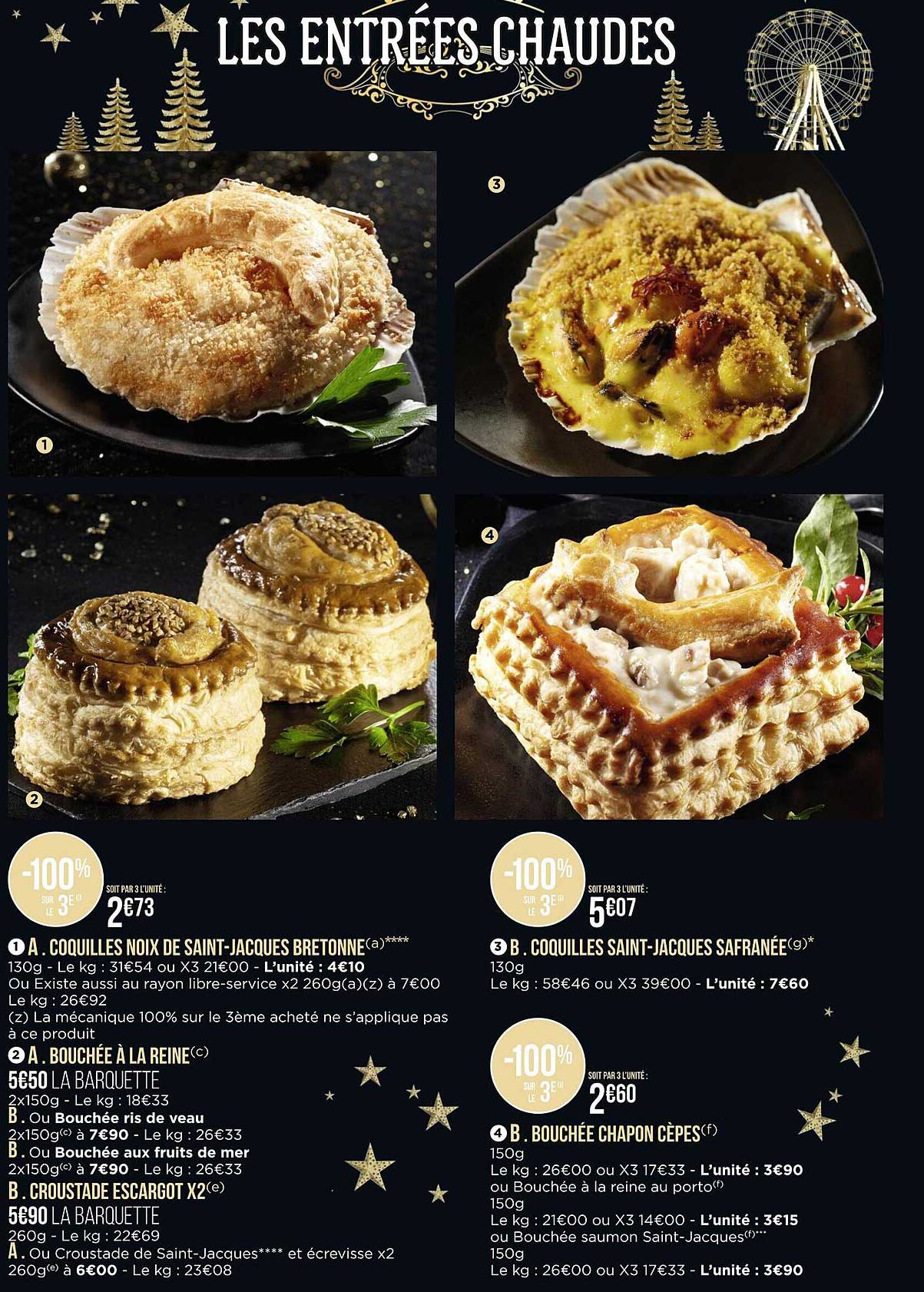 les entrées chaudes