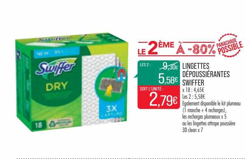 lingettes dépoussiérantes swiffer