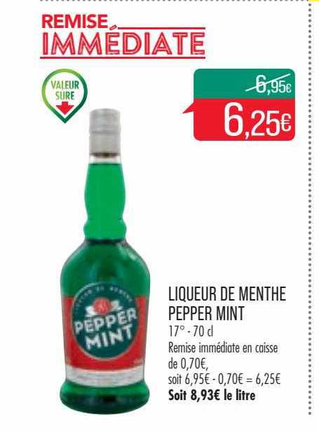 liqueur de menthe pepper mint