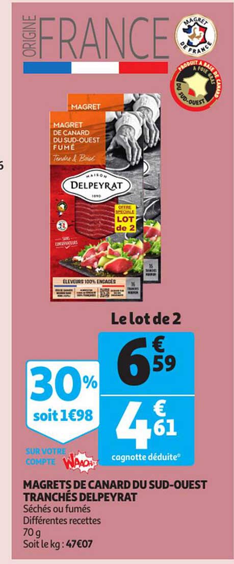 magrets de canard du sud-ouest tranchés delpeyrat