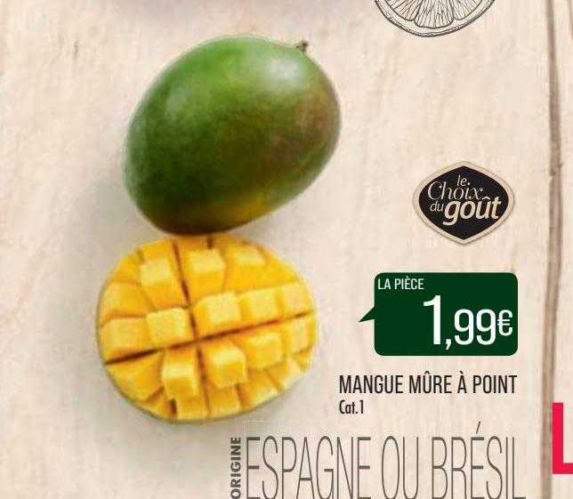 mangue mûre à point