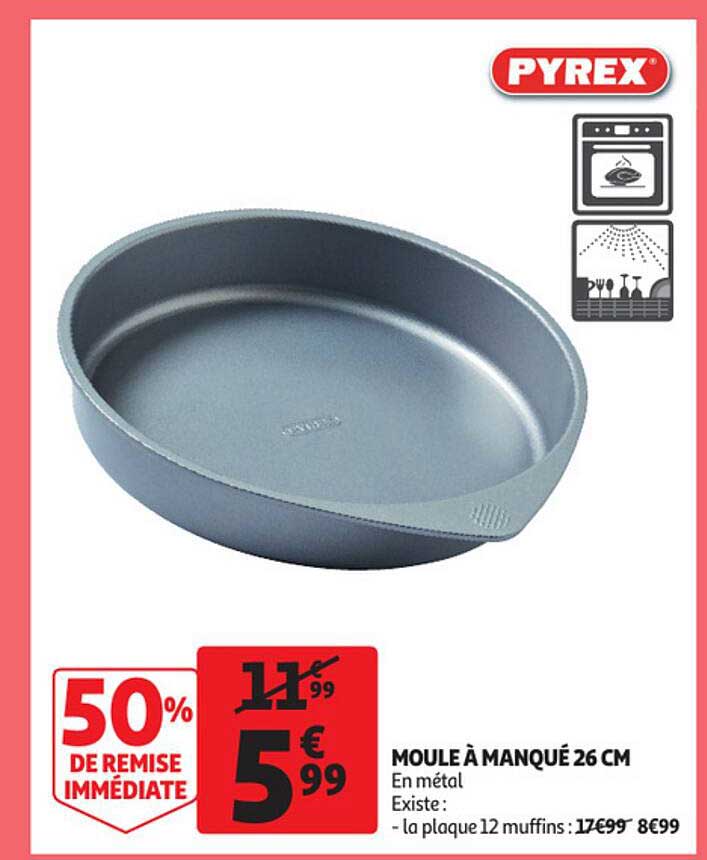 moule à manqué 26 cm pyrex