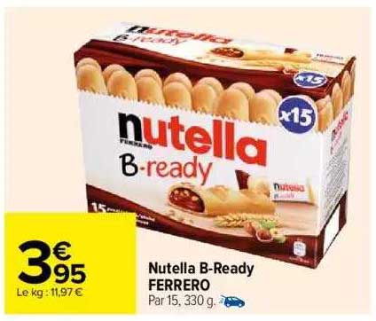 nutella b-ready ferrero