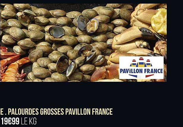 palourdes grosses pavillon france