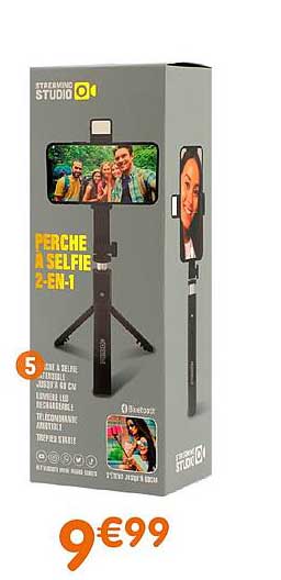 perche à selfie 2-en-1