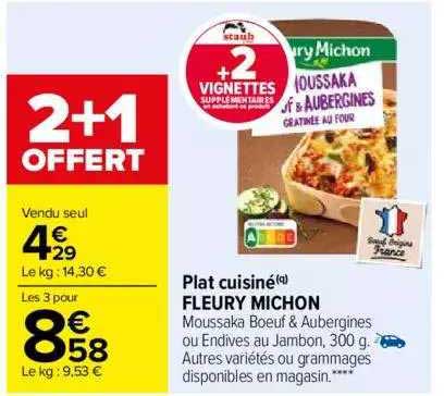 plat cuisiné fleury michon