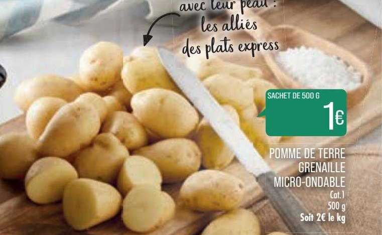pomme de terre grenaille micro-ondable