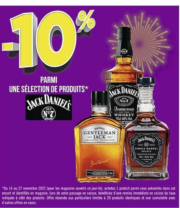 produits jack daniel's