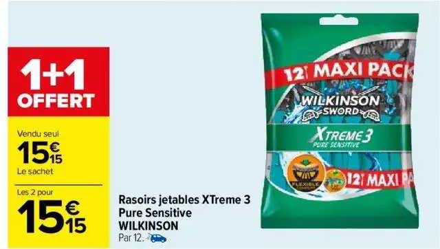 Rasoirs Jetables XTreme 3 Pure Sensitive Wildinson